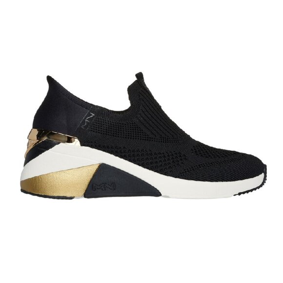 Mark Nason Black and Gold Wedges - Picture 1 of 7